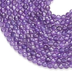 Natural Amethyst Beads Strands&nbsp;G-L654-O01-4mm