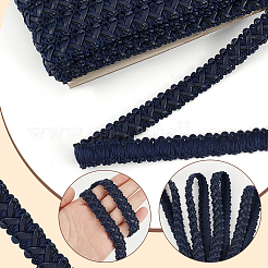 15 Yards Imitation Leather Braided Lace Ribbon&nbsp;WL-WH0003-02E
