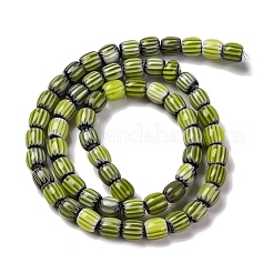 Handmade Lampwork Chevron Beads Strands&nbsp;LAMP-K041-01A-25