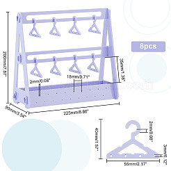 Opaque Acrylic Earring Display Stands&nbsp;EDIS-WH0029-16D