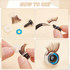 24Pcs 6 Style Acrylic Doll Eyelashes&nbsp;DOLL-PH0001-41B