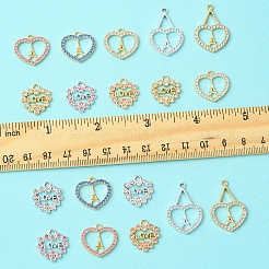 18Pcs 9 Styles Rack Plating Alloy Pendants&nbsp;FIND-FS0003-10