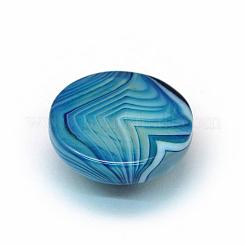 Dyed Natural Striped Agate/Banded Agate Cabochons&nbsp;G-R348-16mm-01