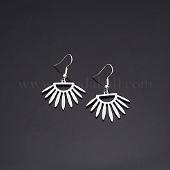 304 Stainless Steel Dangle Earrings&nbsp;WGA4F7E-01