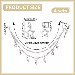 Alloy Multi-strand Curb Chains&nbsp;FIND-GO0003-82A