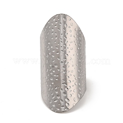 Non-Tarnish 304 Stainless Steel Open Cuff Ring&nbsp;RJEW-Z015-03P
