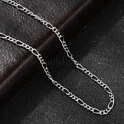 Brass Figaro Chain Necklaces for Women&nbsp;NJEW-B157-02P