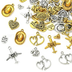 60Pcs 20 Styles West Cowboy Theme Tibetan Style Alloy Pendants&nbsp;TIBEP-YW0001-98