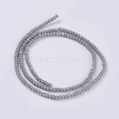 Electroplate Glass Beads Strands&nbsp;GLAA-F076-FR06