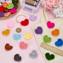 32Pcs 16 Colors Polyester Cabochons&nbsp;DIY-FG0008-63