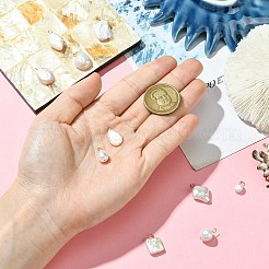 10Pcs 10 Styles Natural Baroque Keshi Pearl Pendants&nbsp;KK-CJ0003-62
