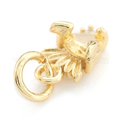 Brass Cubic Zirconia Pendants&nbsp;ZIRC-O041-02G