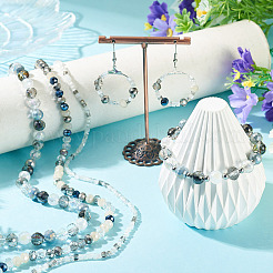 3 Strands 3 Style Electroplate Glass Beads Strands&nbsp;EGLA-TADJ0001-11A