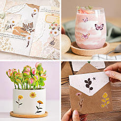 36Pcs 36 Styles PET Waterproof Stickers&nbsp;STIC-TAC0001-004