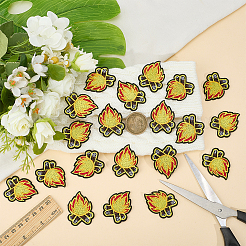 20Pcs Polyester Clothing Patches&nbsp;PATC-CY0001-40