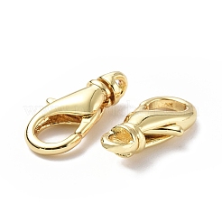 Eco-Friendly Rack Plating Brass Lobster Claw Clasps&nbsp;KK-F845-13G