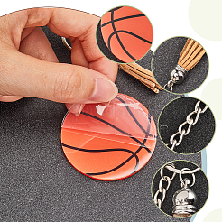 DIY Sports Ball Acrylic Pendant Keychain Making Kits&nbsp;DIY-SP0001-44B