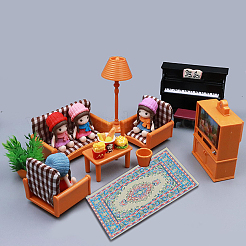 8Pcs 4 Colors Mini Dollhouse Cloth Carpets&nbsp;DIY-FG0002-75