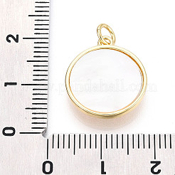Brass Micro Pave Clear Cubic Zirconia Pendants&nbsp;KK-N268-73G