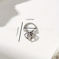 Gothic 316 Surgical Stainless Steel Skull Spider Hoop Nose Rings for Men and Women Party Jewelry&nbsp;EC2073