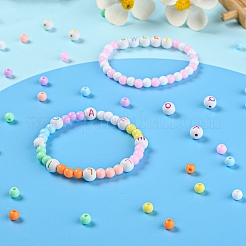 DIY Round Letter Beads Bracelet Making Kit&nbsp;DIY-YW0004-96