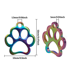 201 Stainless Steel Pet Charms&nbsp;STAS-CA0001-01