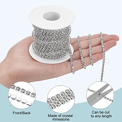 Brass Rhinestone Strass Chains&nbsp;CHC-T001-SS14-01S