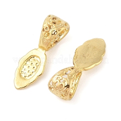 Rack Plating Brass Pinch Bails&nbsp;KK-Z068-02G