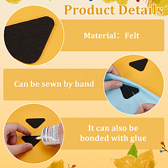 4 Sets Triangle Felt Craft Doll Nose&nbsp;FIND-FG0004-14