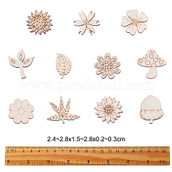 100Pcs Unfinished Wood Piece Decorations&nbsp;WOOD-CJ0001-54
