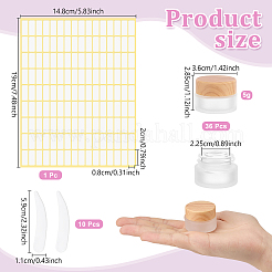 36Pcs Glass Cream Jar&nbsp;AJEW-WA0004-05