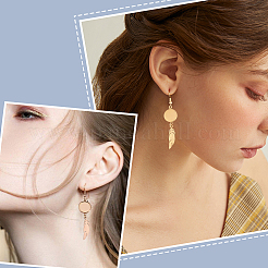 6 Pairs 6 Color Blank Clear Glass Dome Dangle Earrings&nbsp;EJEW-AB00013