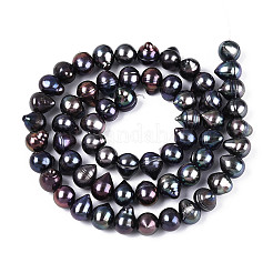 Natural Cultured Freshwater Pearl Beads Strands&nbsp;LS-PEAR-N013-06W