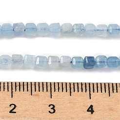 Natural Aquamarine Gradient Color Beads Strands&nbsp;G-G271-F01-3x3mm
