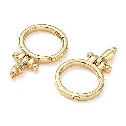 Brass Spring Ring Clasps&nbsp;KK-CBA50B0-35G
