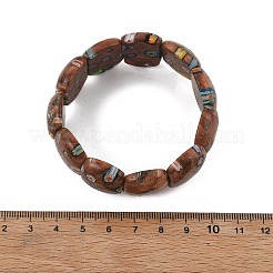 Handmade Millefiori Glass Beads Stretch Bracelets&nbsp;BJEW-S160-01