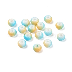 Opaque Spray Painted Glass Beads&nbsp;GLAA-G118-01