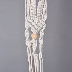 Handmade Cotton Rope Hanging Planters Sets&nbsp;LS-AJEW-WH0112-05