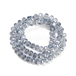 Electroplate Transparent Glass Beads Strands&nbsp;EGLA-B011-08A-PL04
