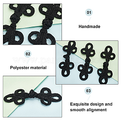 Handmade Chinese Frogs Knots Buttons&nbsp;BUTT-WH0027-29A