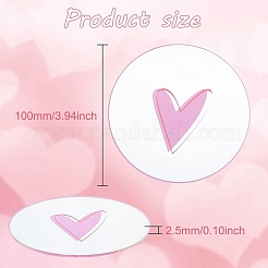 6Pcs Transparent Acrylic Cup Mats&nbsp;AJEW-FG0002-10B