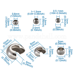 304 Stainless Steel Crimp Beads&nbsp;STAS-TA0004-11P