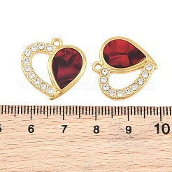 304 Stainless Steel Rhinestone Pendants&nbsp;SA-CBADC81-06G-01