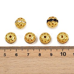Brass Rhinestone Beads&nbsp;RB-A011-10mm-G