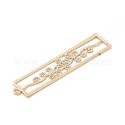 Rack Plating Brass Filigree Pendants&nbsp;KKC-K001-17KCG