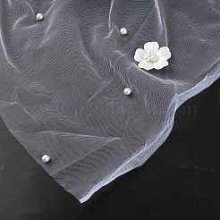Flower Nylon Mesh Fabric&nbsp;DIY-WH0591-193
