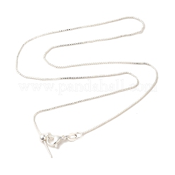 Brass Box Chain Adjustable Slider Necklaces&nbsp;NJEW-B119-02S
