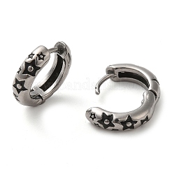 316 Surgical Stainless Steel Enamel Hoop Earrings&nbsp;EJEW-Q795-05AS
