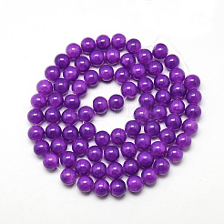 Baking Paint Crackle Glass Bead Strands&nbsp;X-DGLA-Q023-8mm-YS12