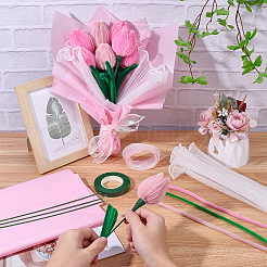 DIY Chenille Stem Tinsel Garland Craft Kits&nbsp;DIY-SC0033-14A